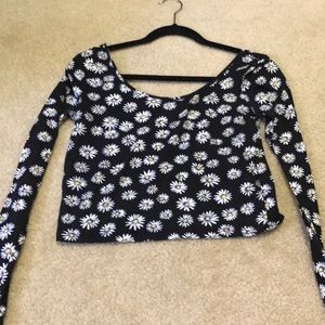 Pins and Needles Sunflower Crop Top - Size M